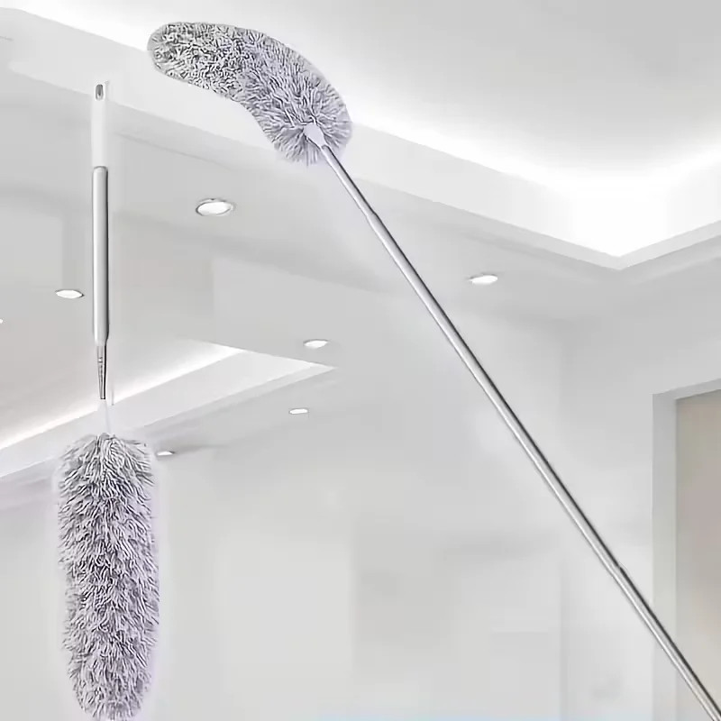 Duster with Extension Rod, Retractable Dust Brush, Microfiber Dust Brush, Reusab