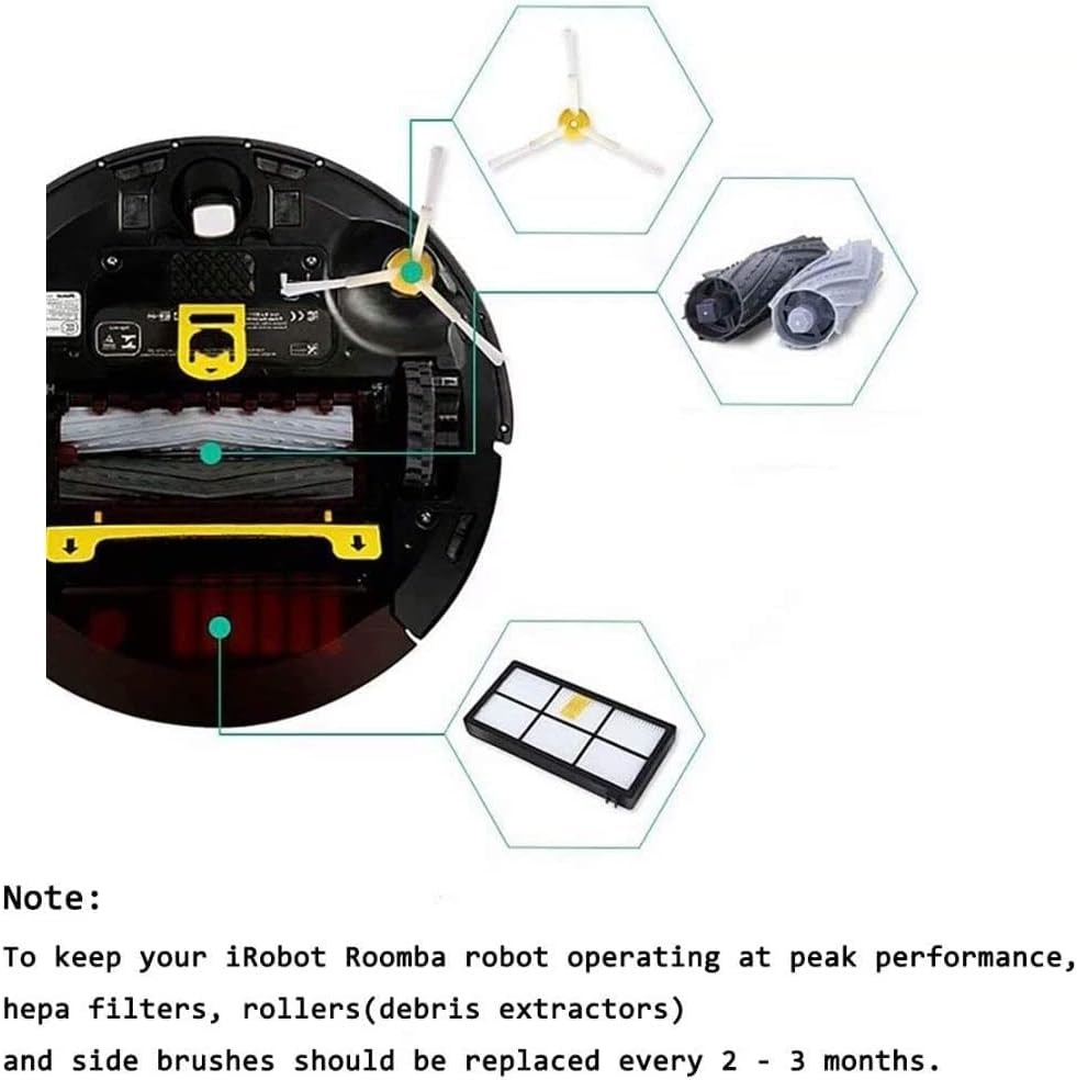 Replacement Parts Compatible with iRobot Roomba 900 800 Series 960 980 981 985
