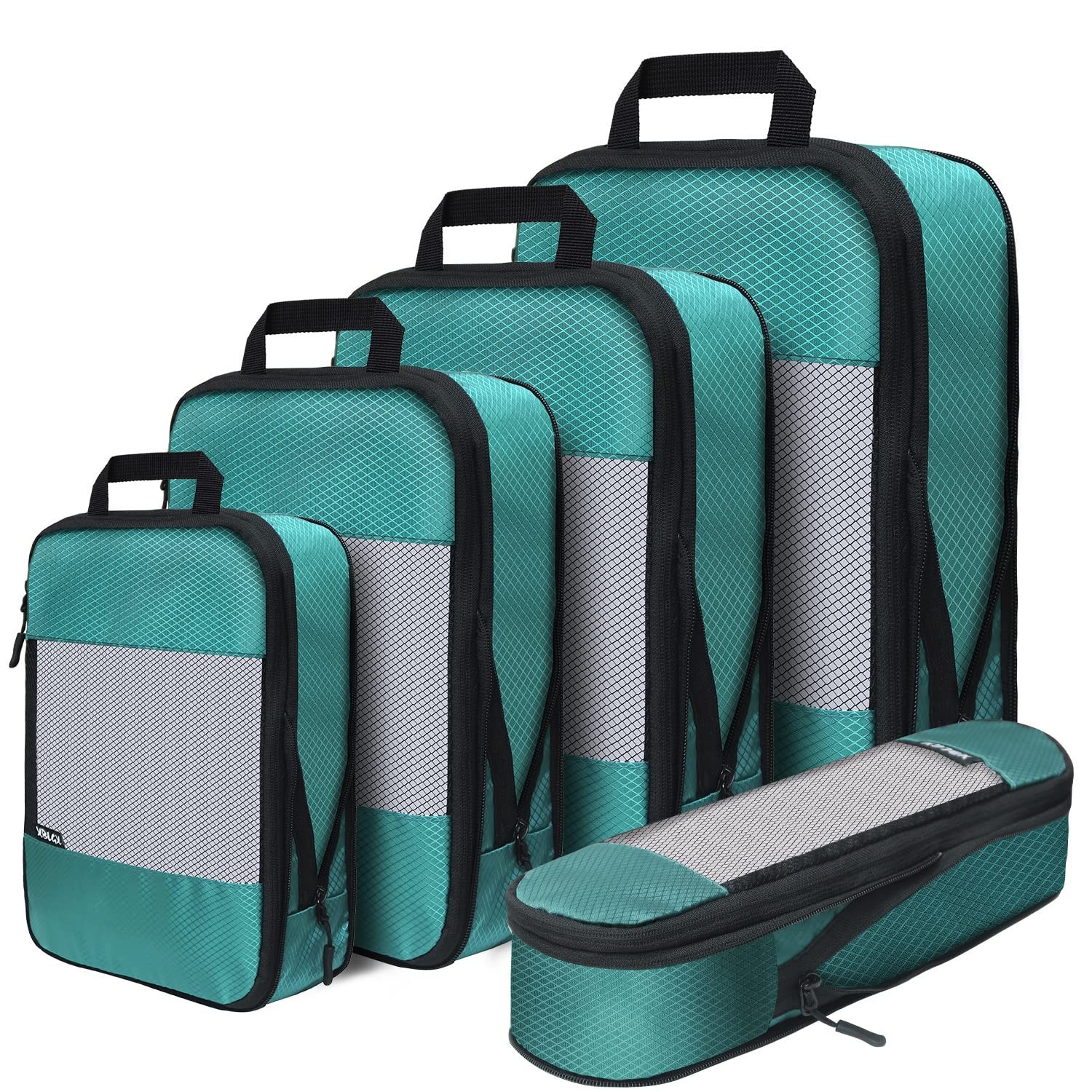 Compression Packing Cubes for Suitcases,5 Set Travel Essentials, Lightweight …