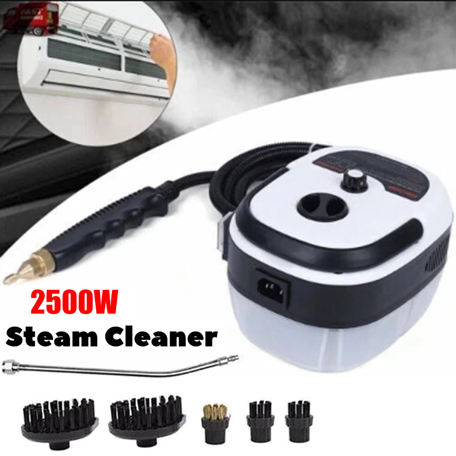 Handheld Car Detailing Cleaning Machine High Temp Steam Cleaner Household 2500W