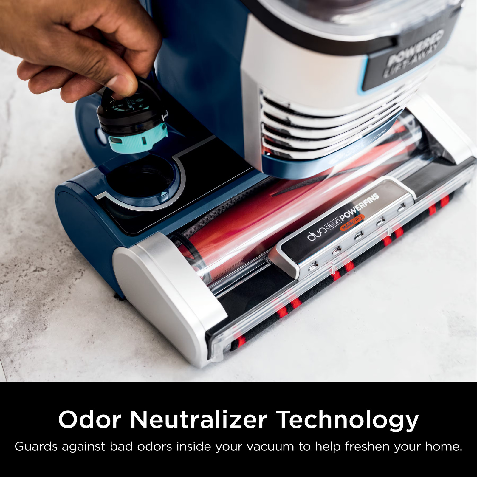 Shark – Stratos Upright Vacuum with DuoClean PowerFins HairPro, Self-Cleaning…