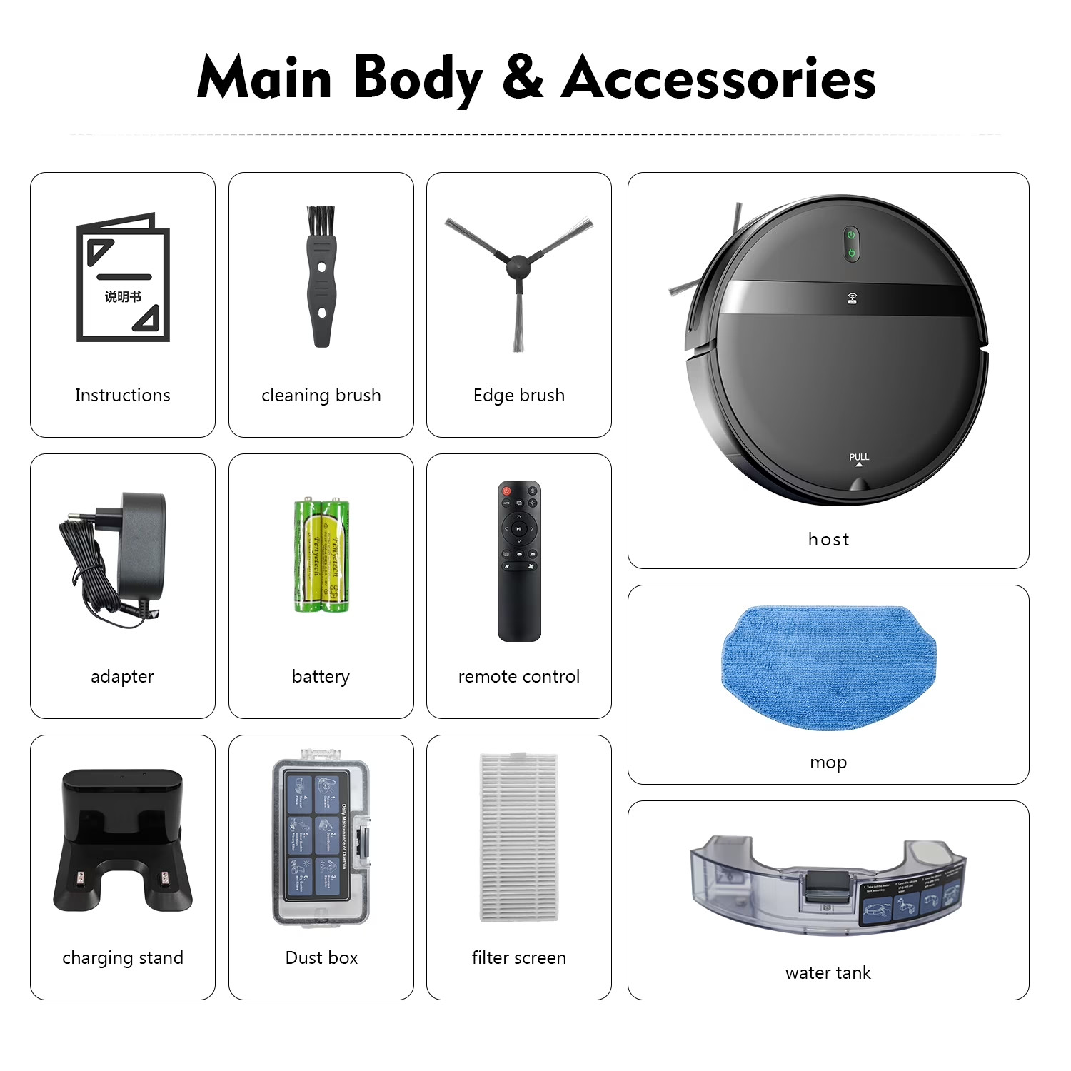 Robot Vacuum Cleaner G20 Vacuum and Mop Combo for Pet Hair Hard Floor, Wifi/Alex