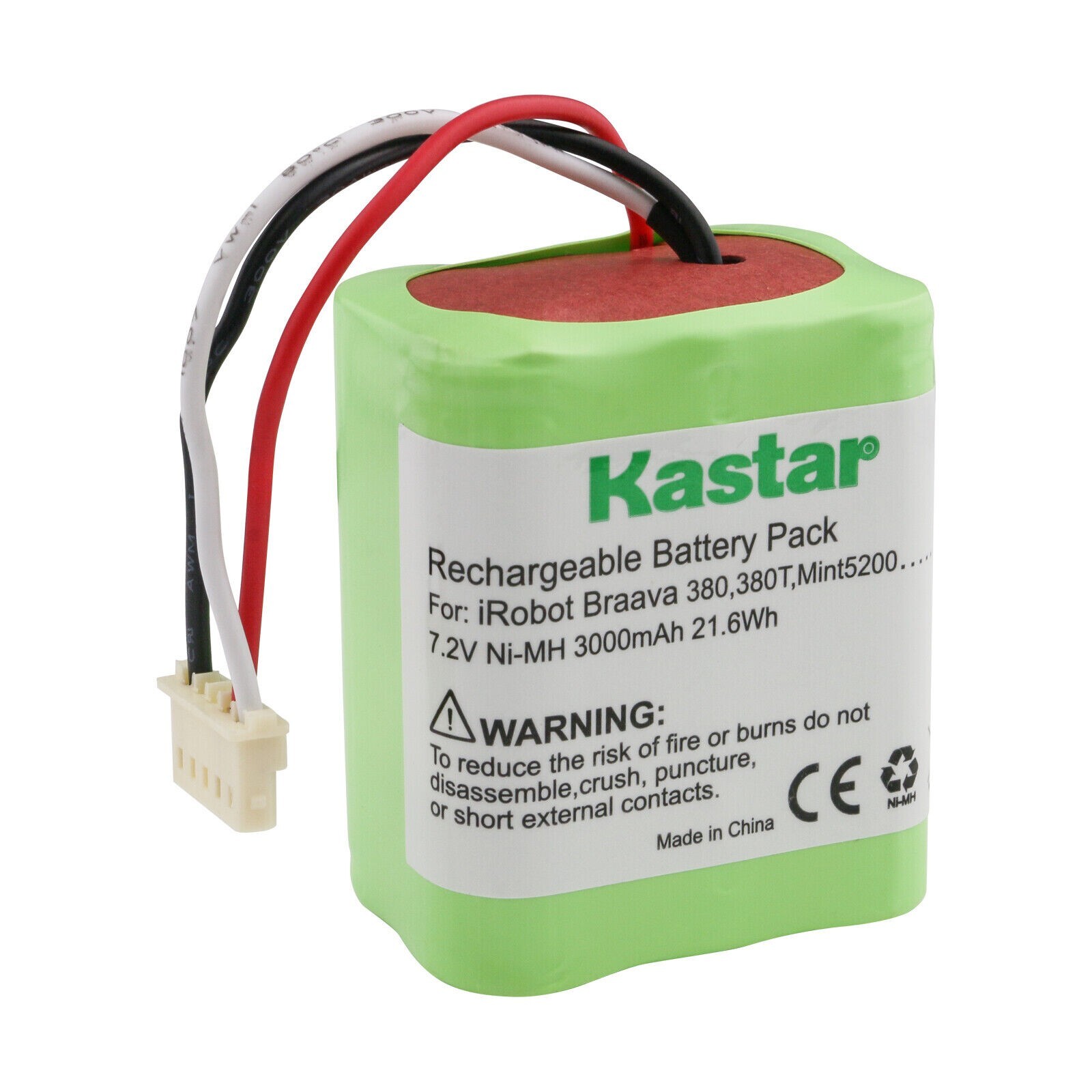 Kastar Battery 3000mAh for iRobot Braava 380 Braava 380T Mint 5200 5200B 5200C