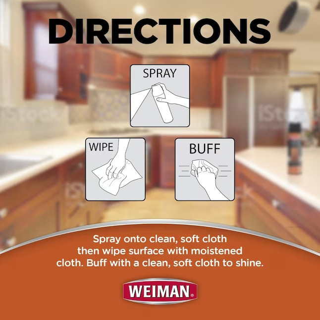 Weiman Products Cabinet and Wood Clean + Shine 17 -fl oz Fresh Scent Wood furnit