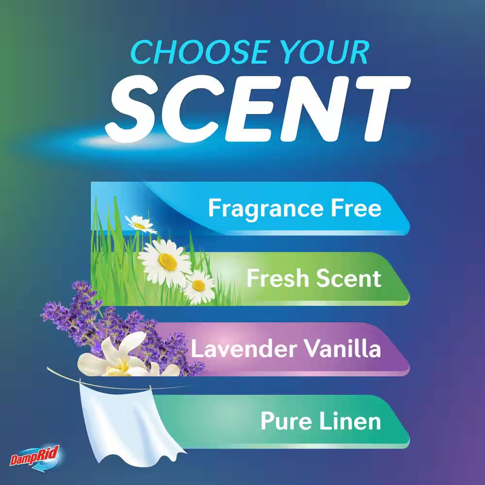 (4-Pack) Damprid Fresh Scent Moisture Absorber Odor Remover 11 Oz.