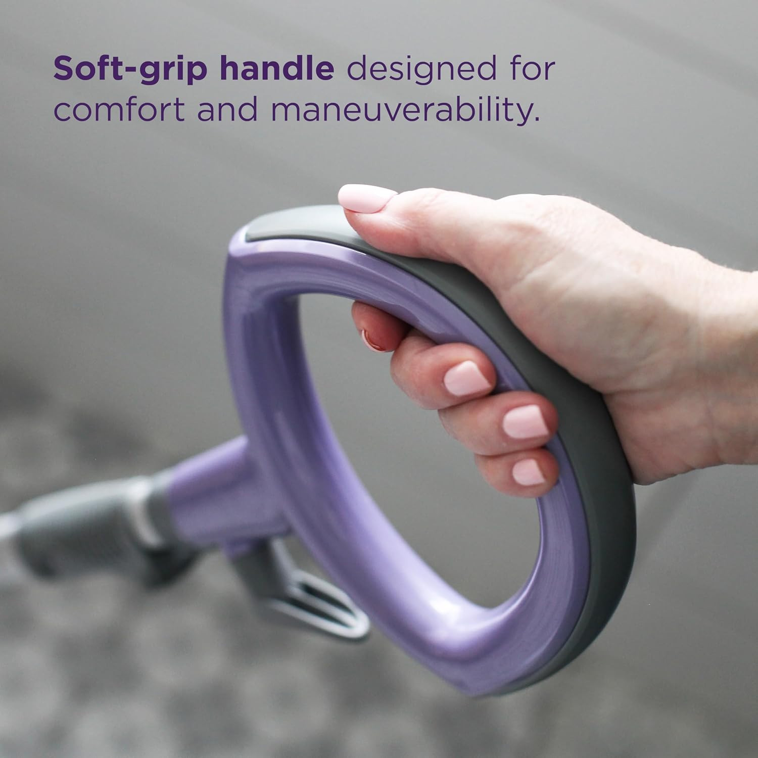 Shark Steam Pocket Mop with 2 Washable Double-Sided Pads, Purple, S3501 | Lightw