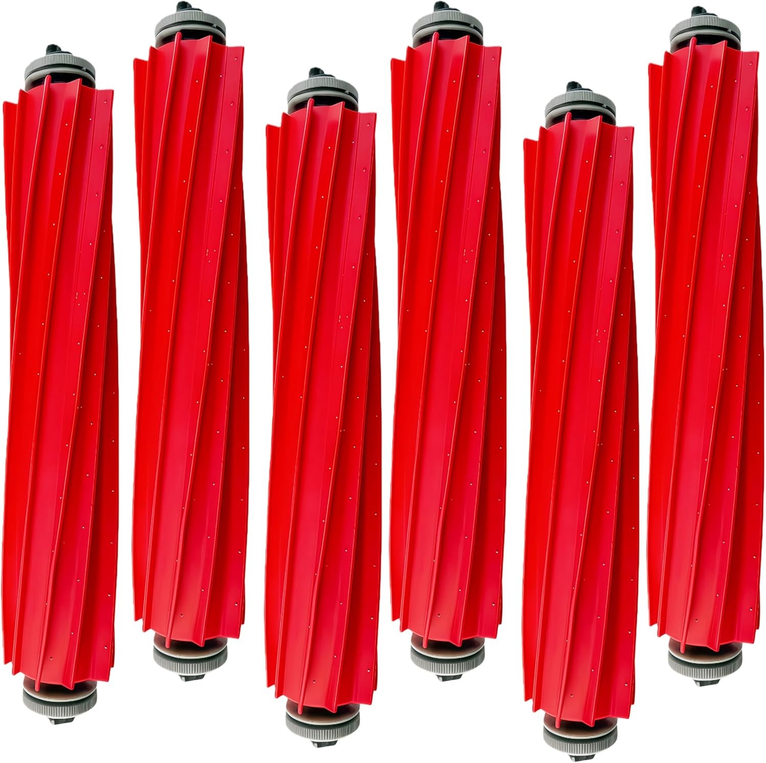 6 Pack Rubber Main Brush Replacement for Roborock Q Revo Series S7 Series QV