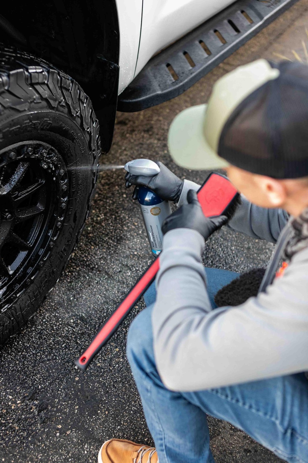 – Fender Well Brush – Ergonomic ProGrip Handle, Stiff Synthetic Bristles, Erg…