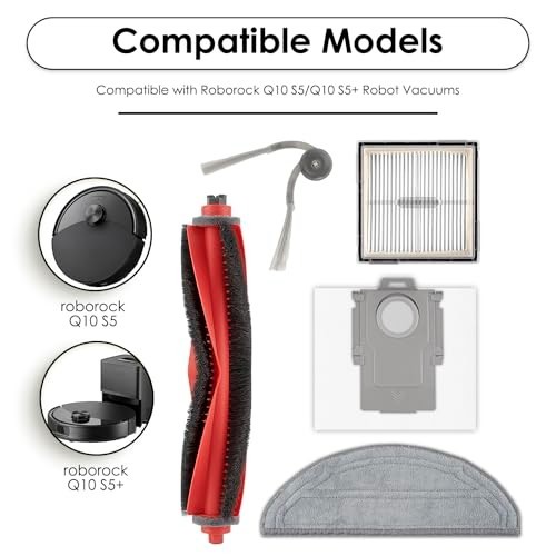 Roborock Robot Vacuum Replacement Parts Kit 23 Pieces Brushes Filters Bags Pads