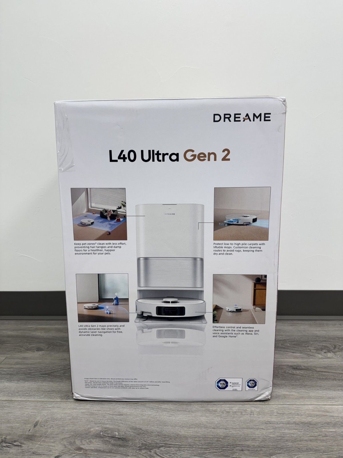 DREAME L40 Ultra Gen 2 Robot Vacuum 25kPa Suction – White – Open Box Condition