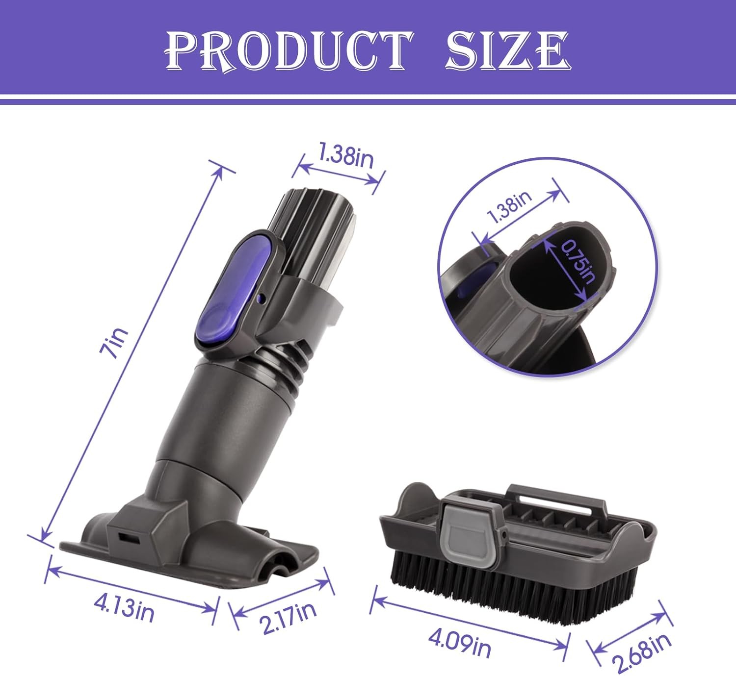 Vacuum Attachments Compatible with Shark Pet Cordless Stick IX141 IZ162H IZ361H