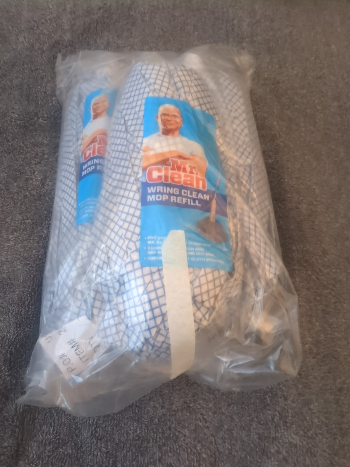 (3) Mr. Clean®️ Wring Clean Mop Head Refills Cloth Cleaning Supplies 3 Pack