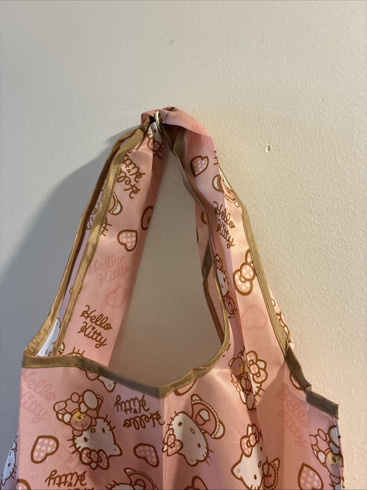 Hello Kitty Portable Foldable Reusable Shopping Shoulder Tote Bag 39x39cm