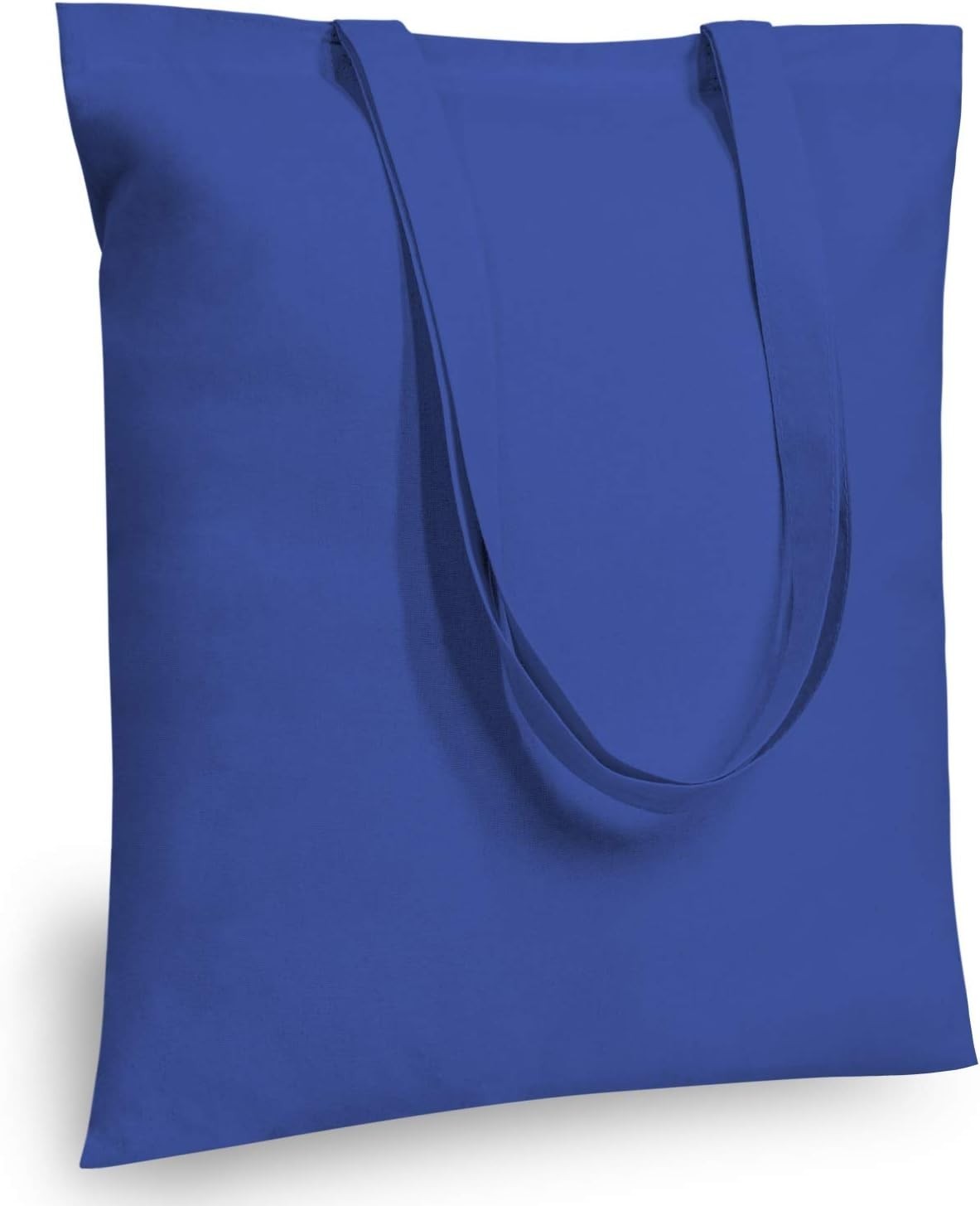 Lightweight 5-Pack of Durable Blue Cotton Shopping Bags for Sustainable Living