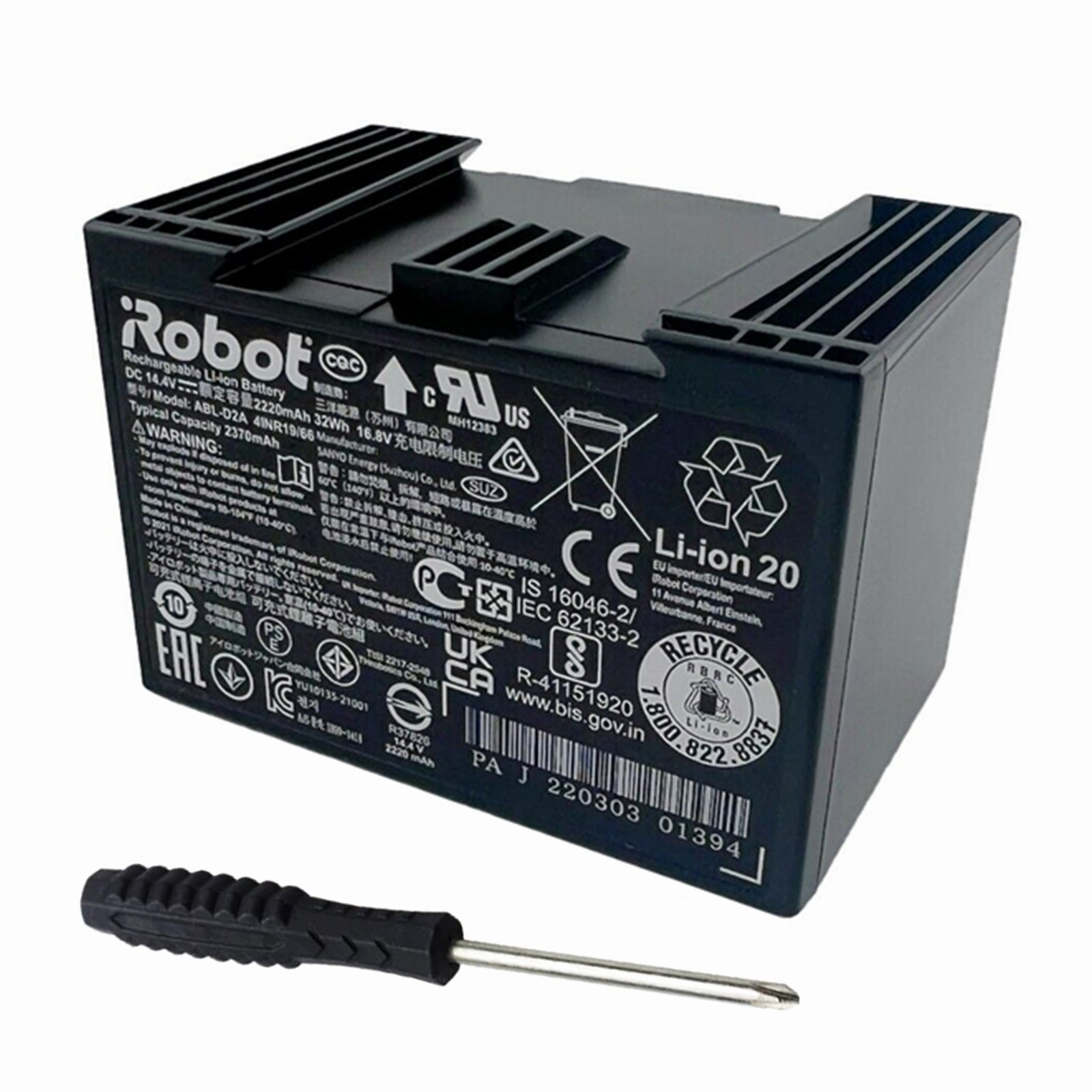Genuine Battery ABL-D2 for iRobot Roomba i4 i5 i7 i8 e5 e6 j5 j6 j7 j6+ j7+