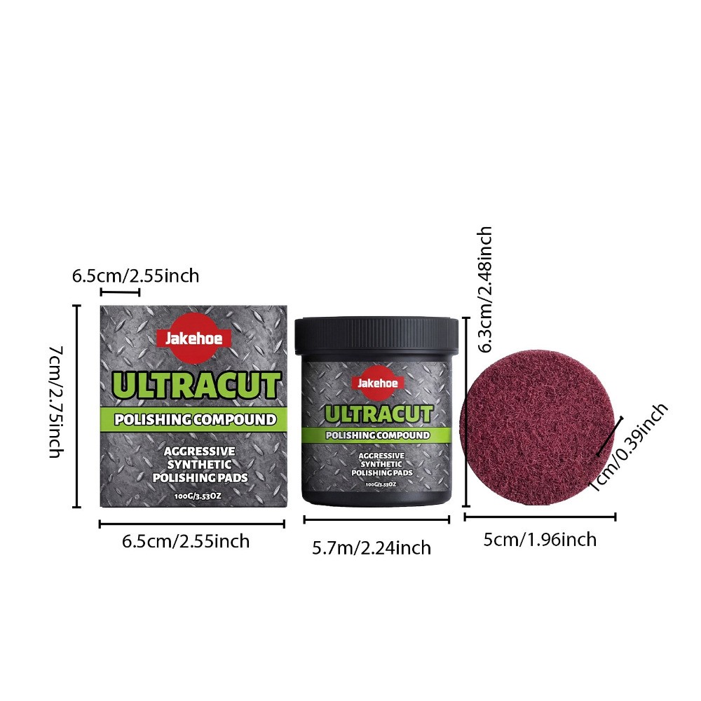 100G Surface Restoration Cream Ultracut Polishing Compound With Polishing Pad US