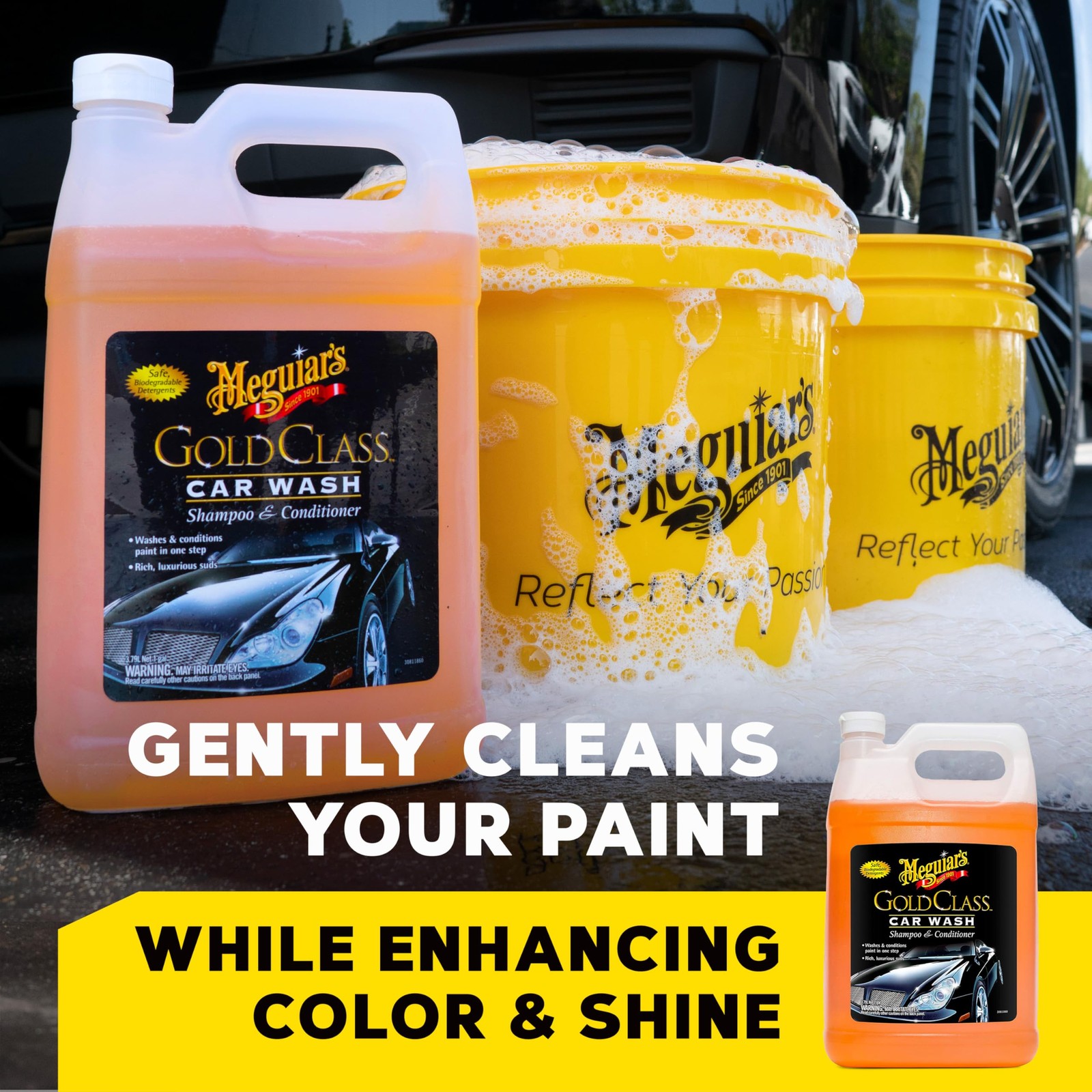 Meguiar’s Gold Class Foaming Car Wash Soap 128 Fl Oz Shampoo And Conditioner