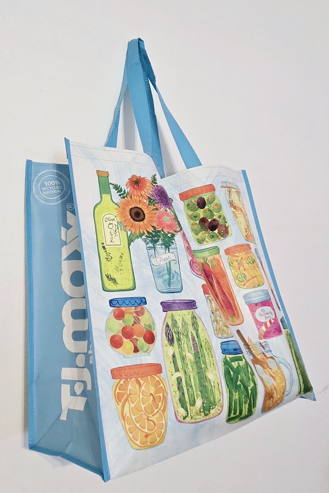 Canning Pickles Beets Olives Jam Jars Shopping Bag Reusable TJMaxx TJ Maxx New!