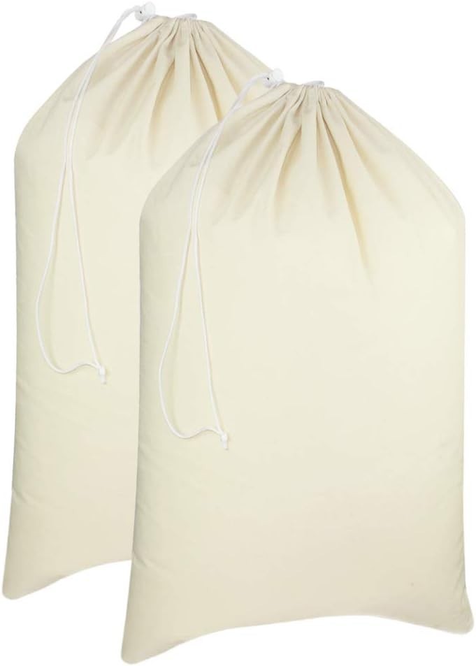 Extra Large Laundry Bags -2/4Pack Heavy Duty Durable Cotton Canvas Drawstring