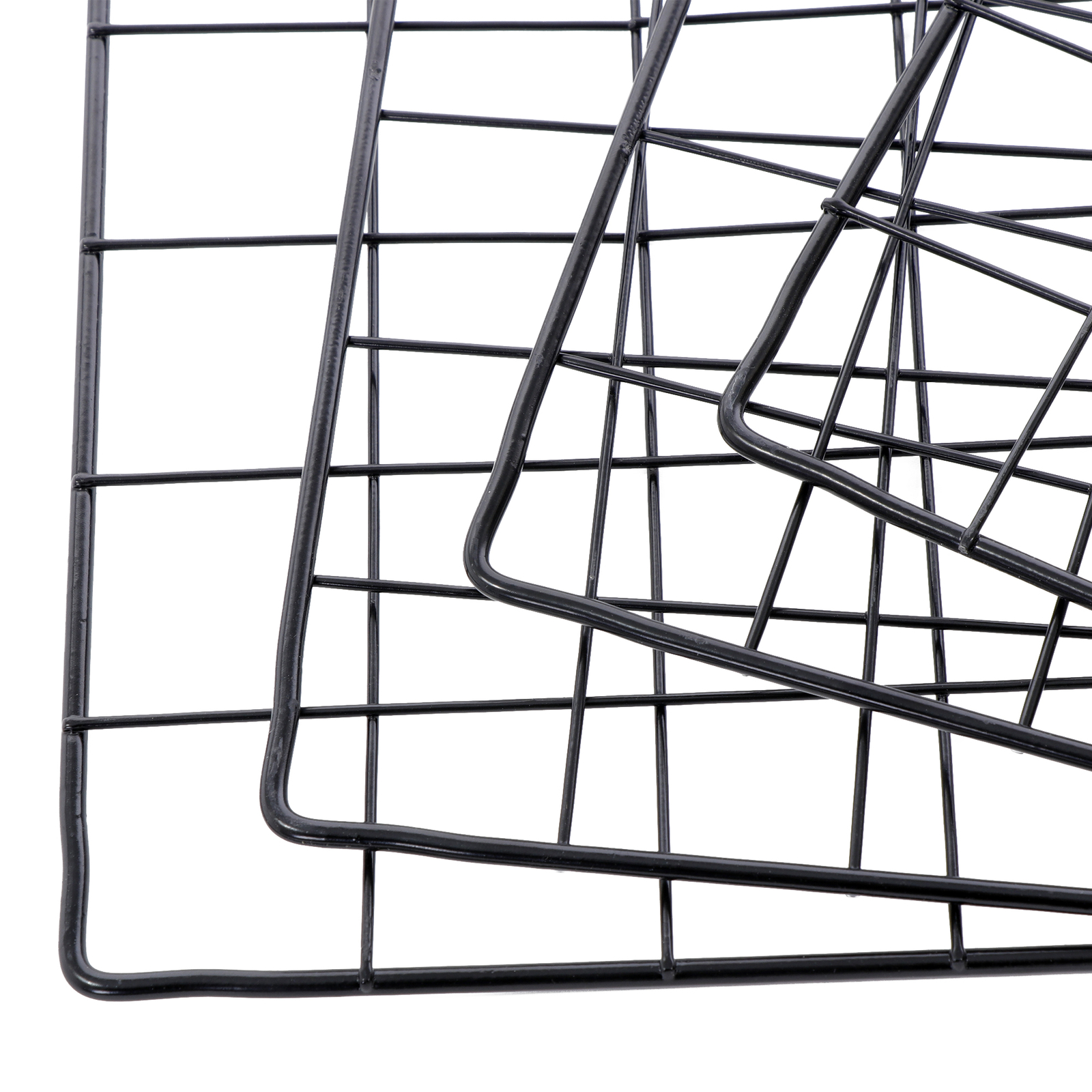 2x 12 Cube Storage Shelf Wire Metal Grid DIY Modular Cabinet Bookcase Bookshelf