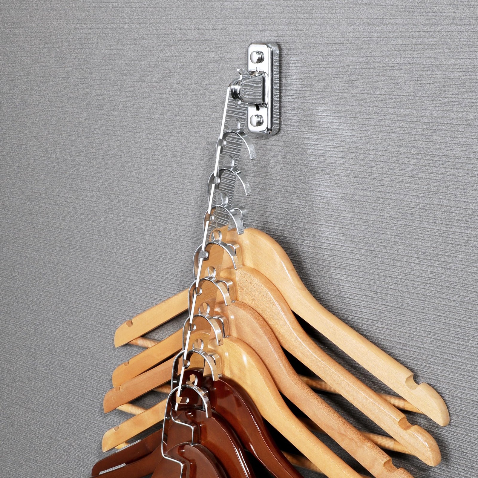 folding Clothes Hanger Rack Stainless Steel Wall Mounted Drying Rack Space Savin