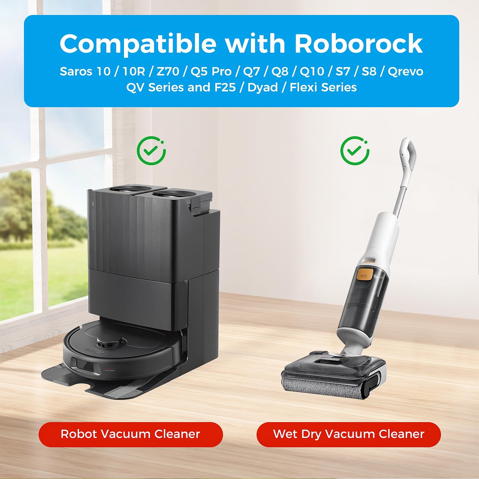 Floor Cleaning Solution for Roborock Robot Vacuum and Wet Dry Vacuum