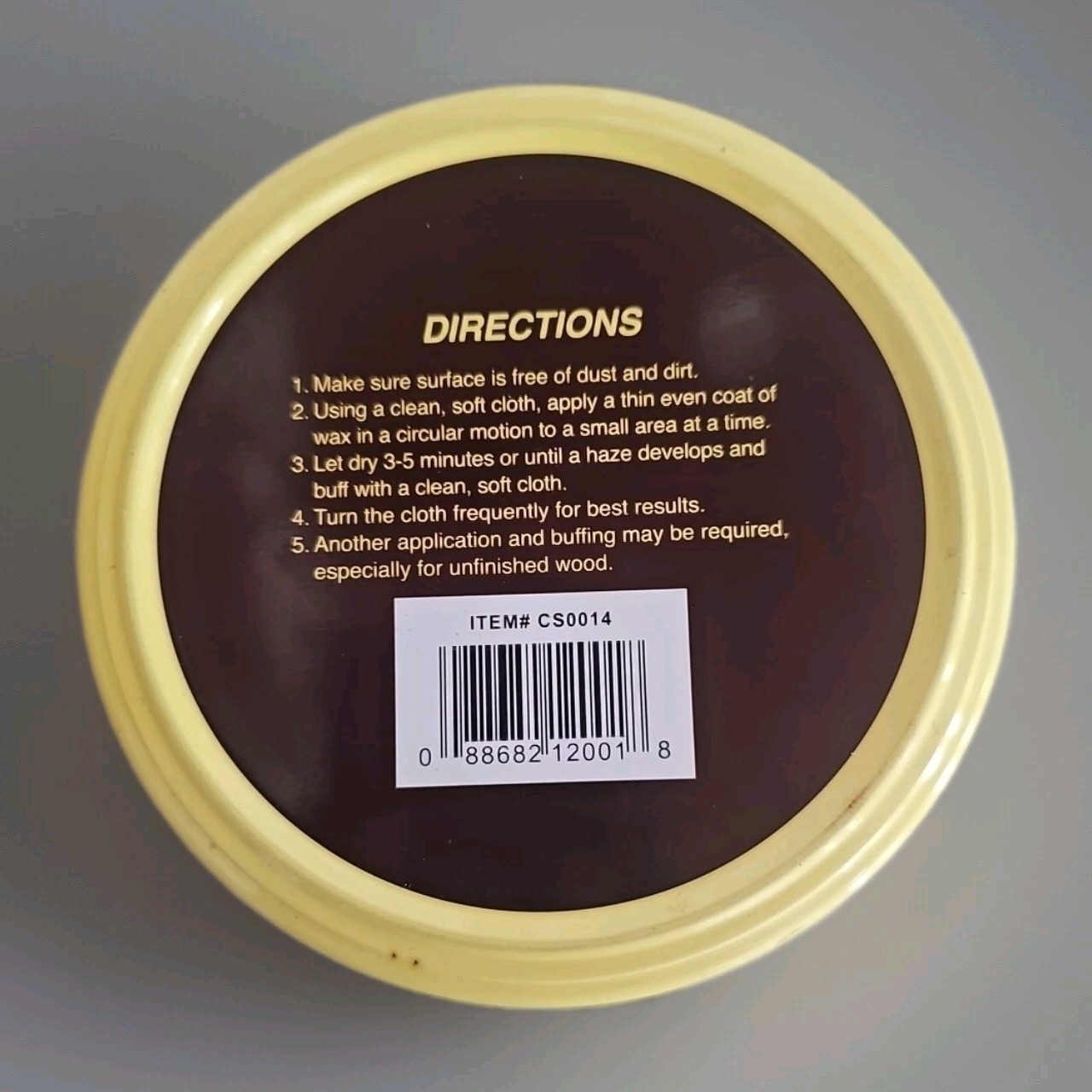 Howard Premium Paste Wax 11 Ounce Citrus Shield Carnauba Furniture Floor Wax
