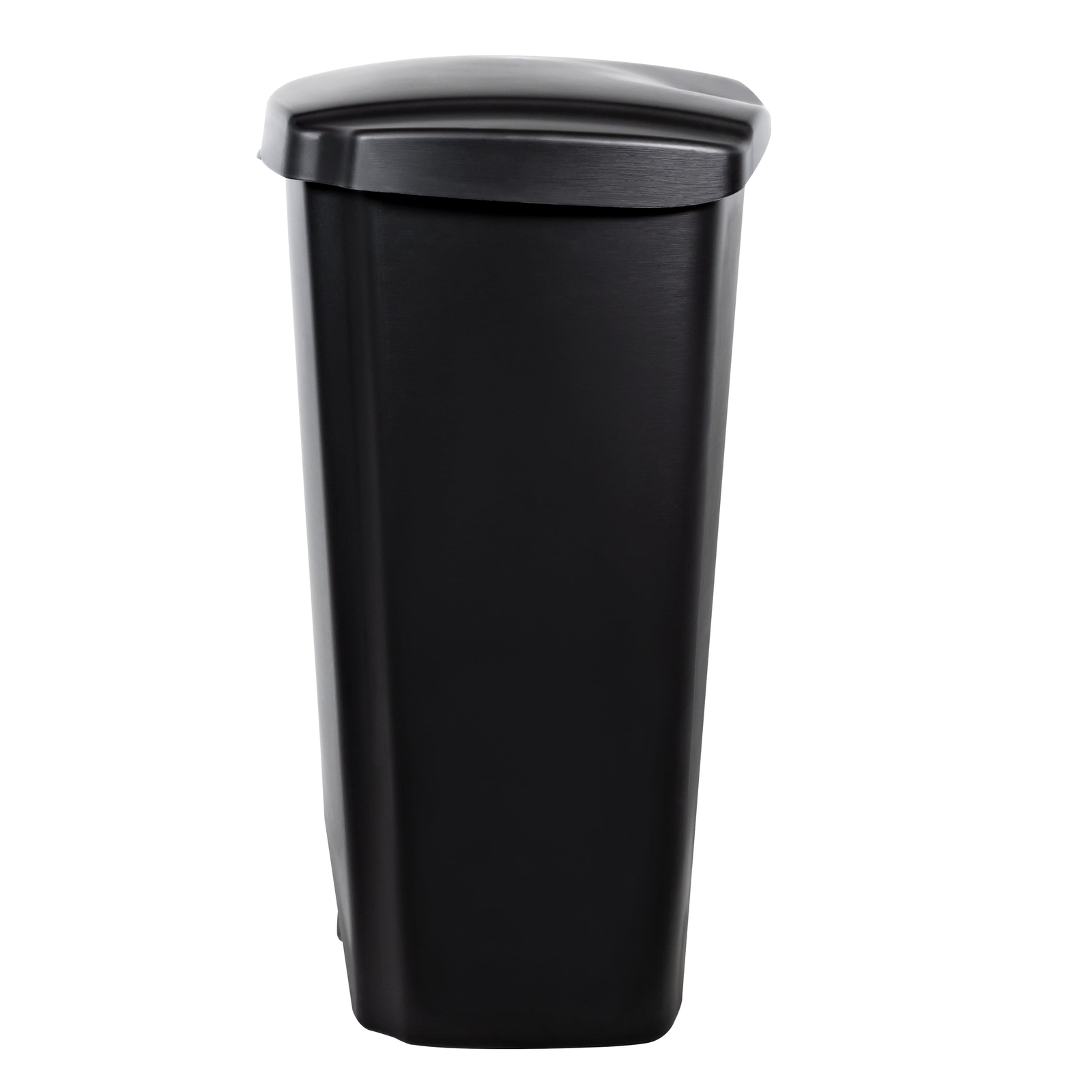 Black,12.1 Gallon Trash Can, Plastic Step On Kitchen Trash Can,