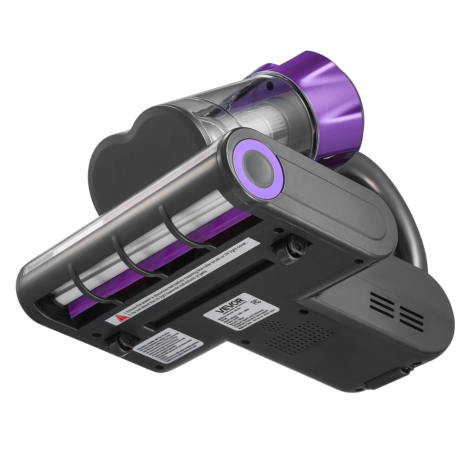 Mattress Vacuum Cleaner with 18Kpa Powerful Suction HEPA Filter 550W Gray