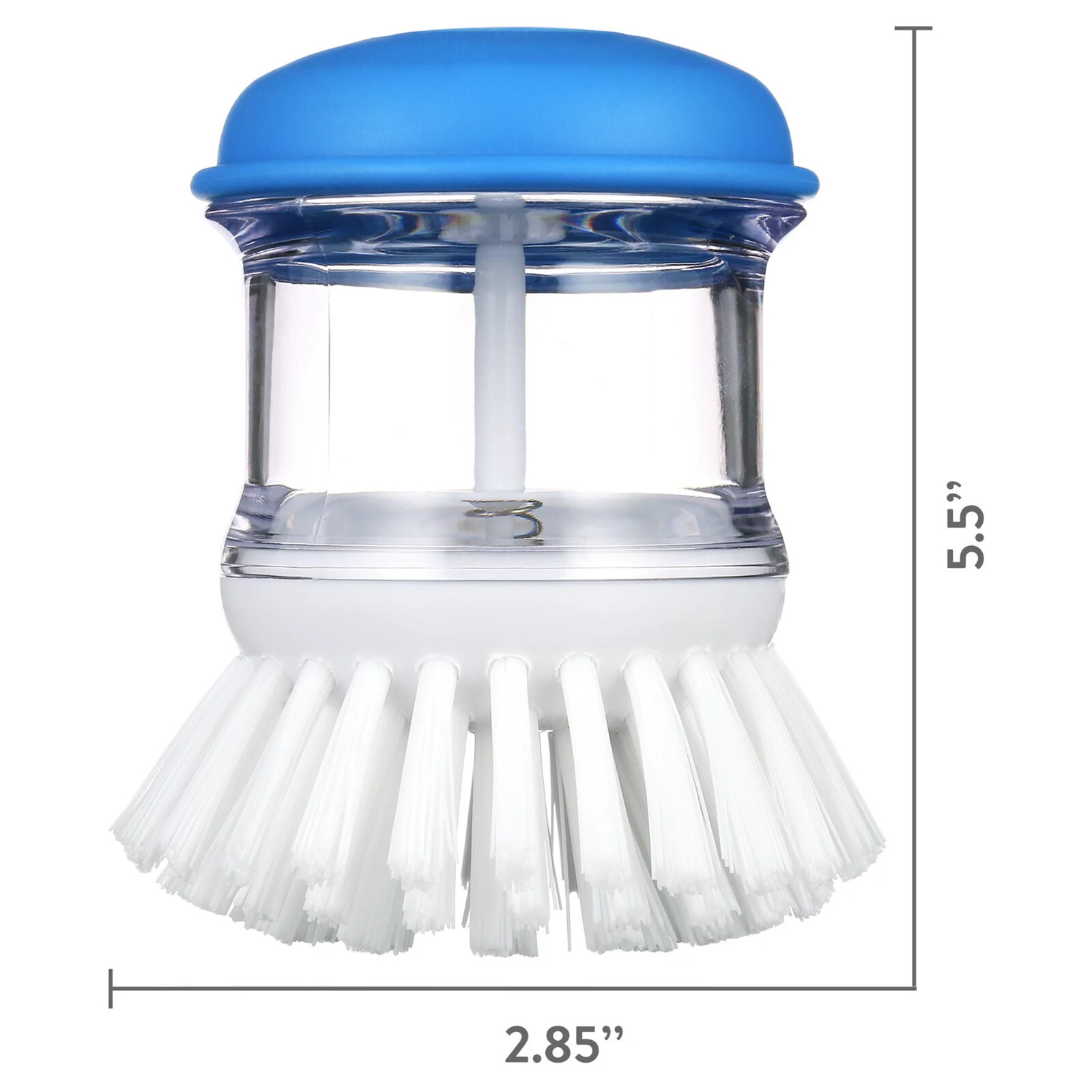 MULTI-PURPOSE SOAP DISPENSING BRUSH Nylon Bristles Kitchen Household Cleaning