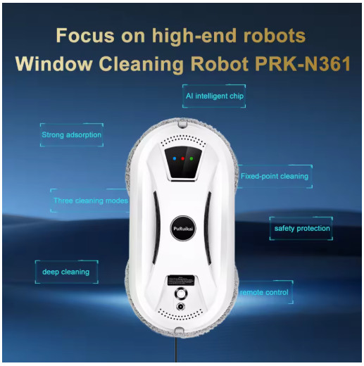 PuRuiKai Ultra-Thin Robot Window Cleaner with Remote Control