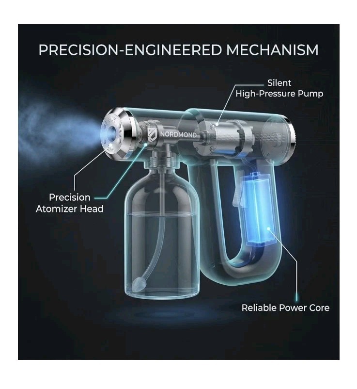 Nordmond Disinfectant Fogger Machine – Rechargeable Sanitizer Sprayer