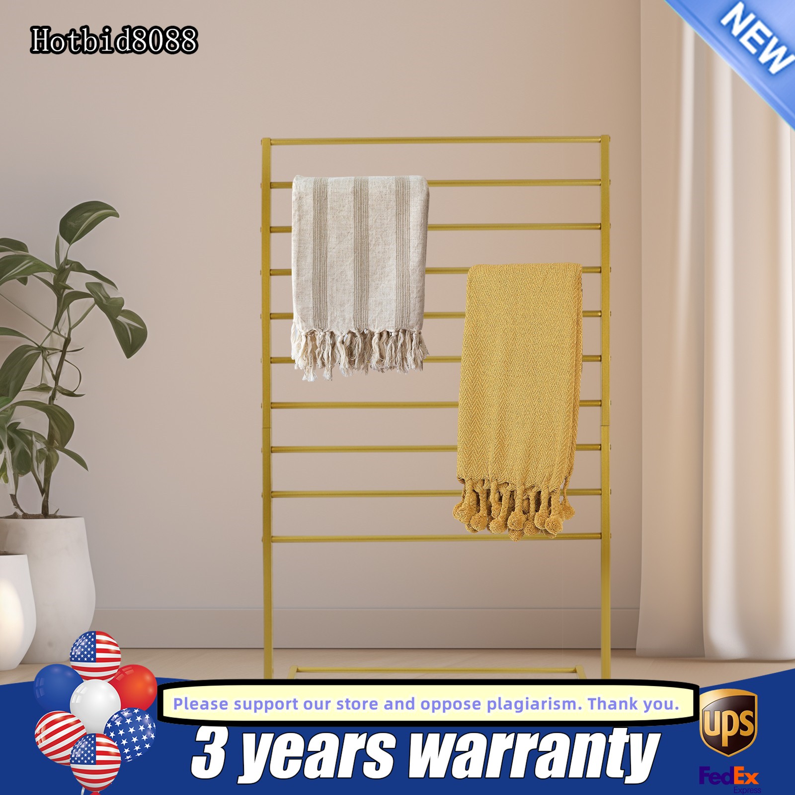 10 Tier Scarf Display Stand Metal Scarf Holder Organizer Rack w/ Wheels 80*40cm
