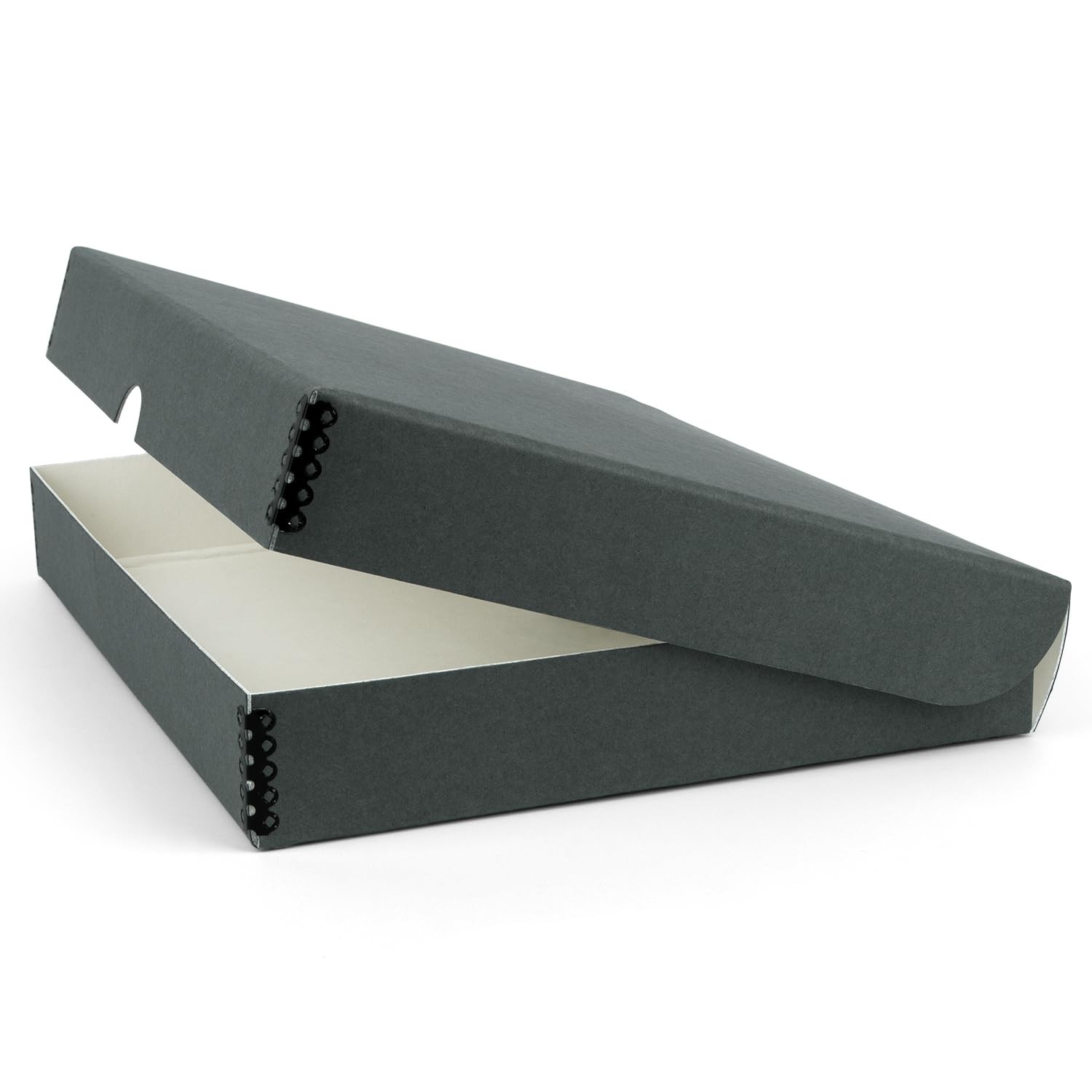 Archival Folio Storage Box Clamshell Design with Metal Edge Photos Documents