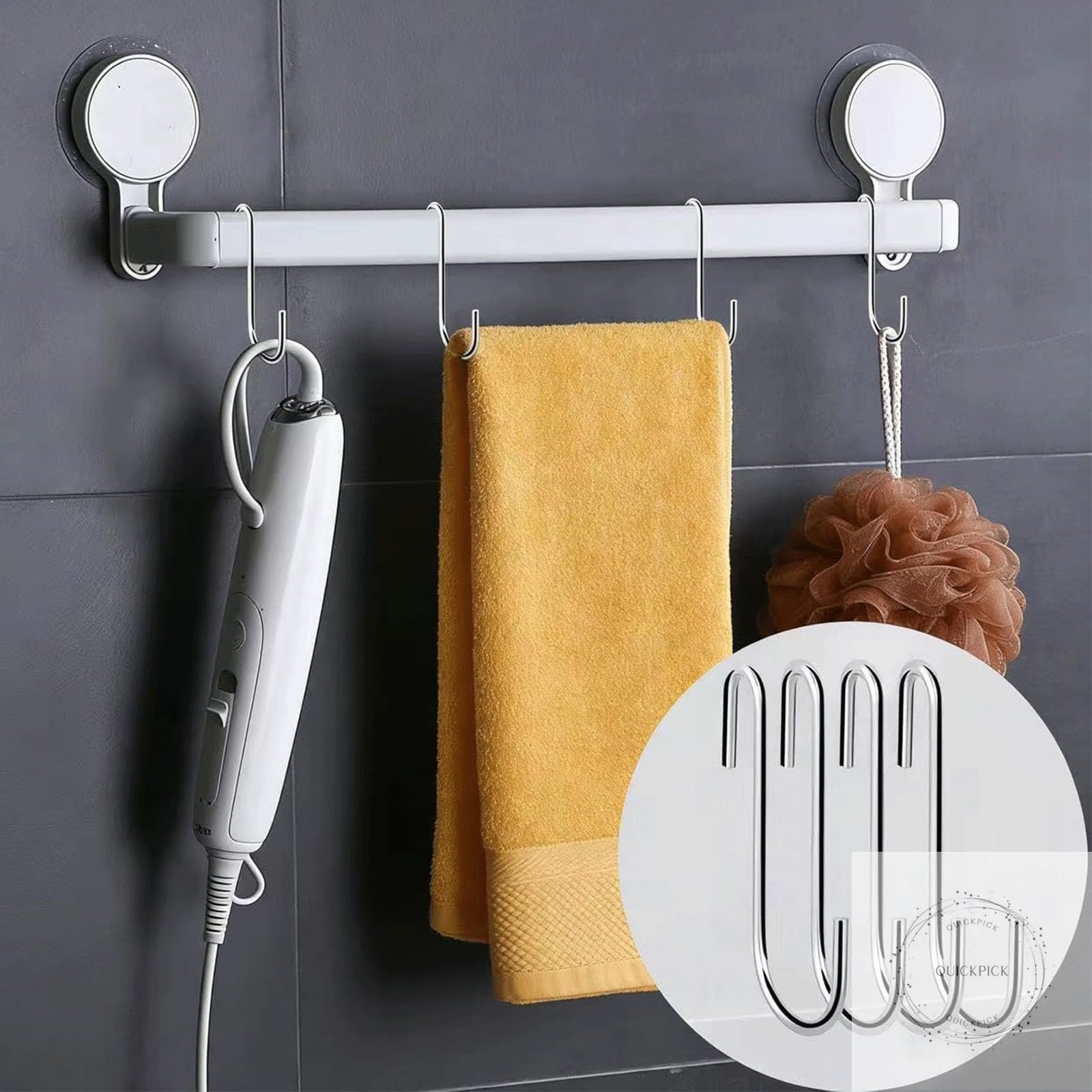 50 Pack 2.4 Inch Heavy Duty Stainless Steel S Hooks – S Shaped Metal Hanging