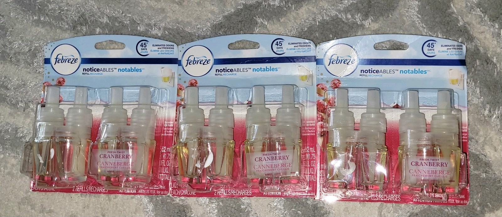 Febreze Plug Noticeable Notables Fresh Twist Cranberry Scented Oil – 6 Refills