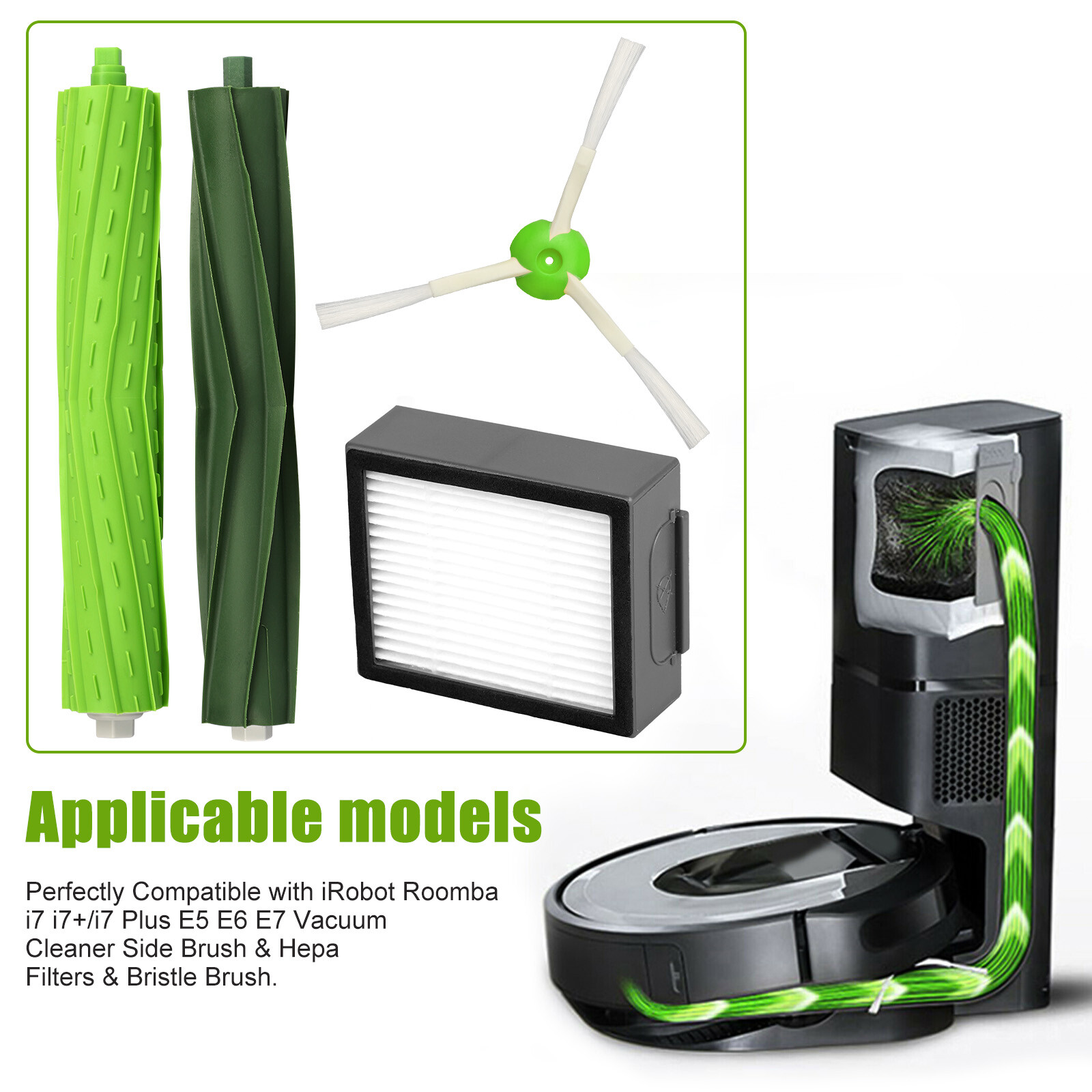 For iRobot Filter Replacement Parts Roomba e5 e6 e7 i7 i7+i7 Plus e and i Series
