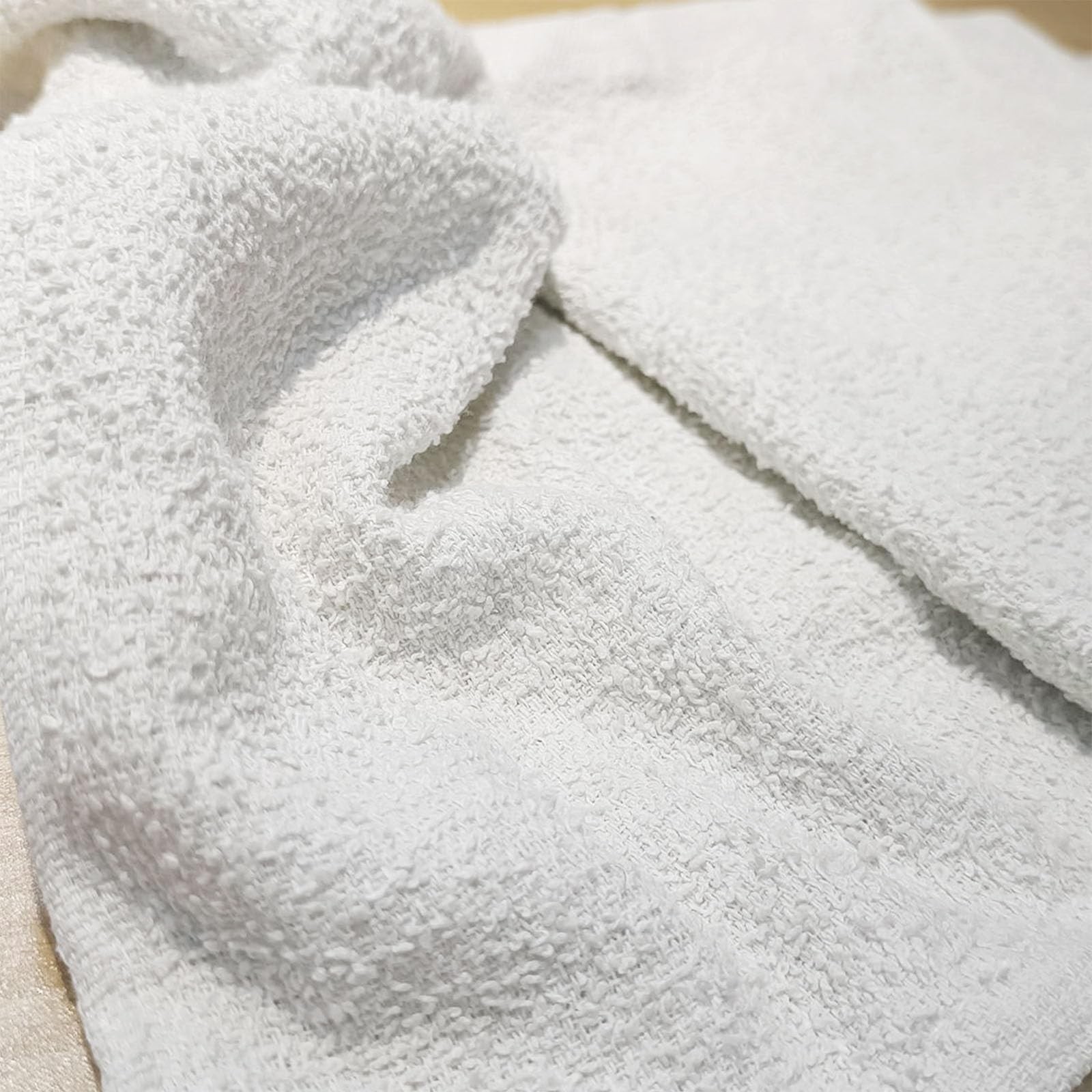 White Terry Bar Mop Towels Bulk Boxes – 100% Cotton Absorbent Rags for Kitchen