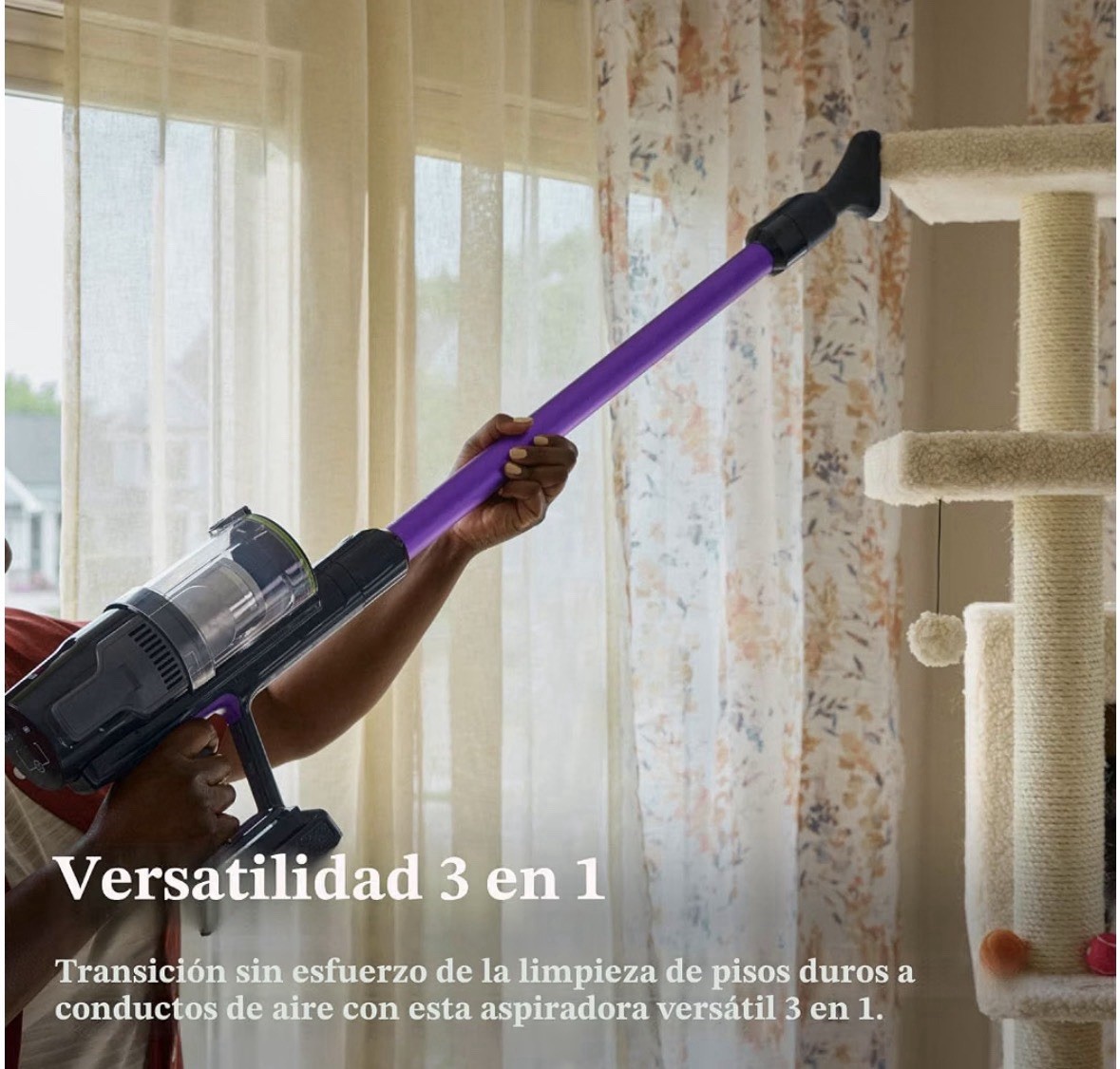 BISSELL Cordless Bagless Stick Vacuum Tangle-Free 40 Min Purple