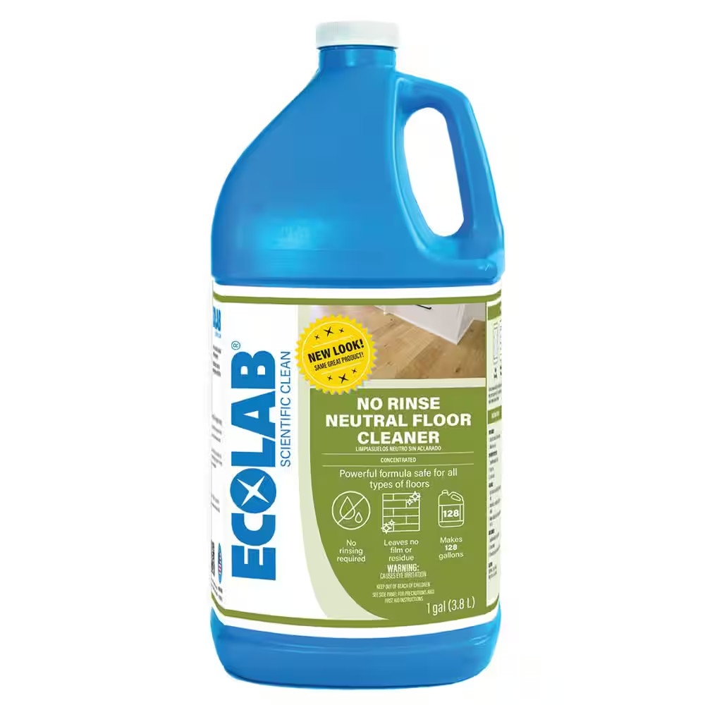 1 Gal. No Rinse Neutral Floor Concentrate Cleaner, Residue Free Formula for Tile