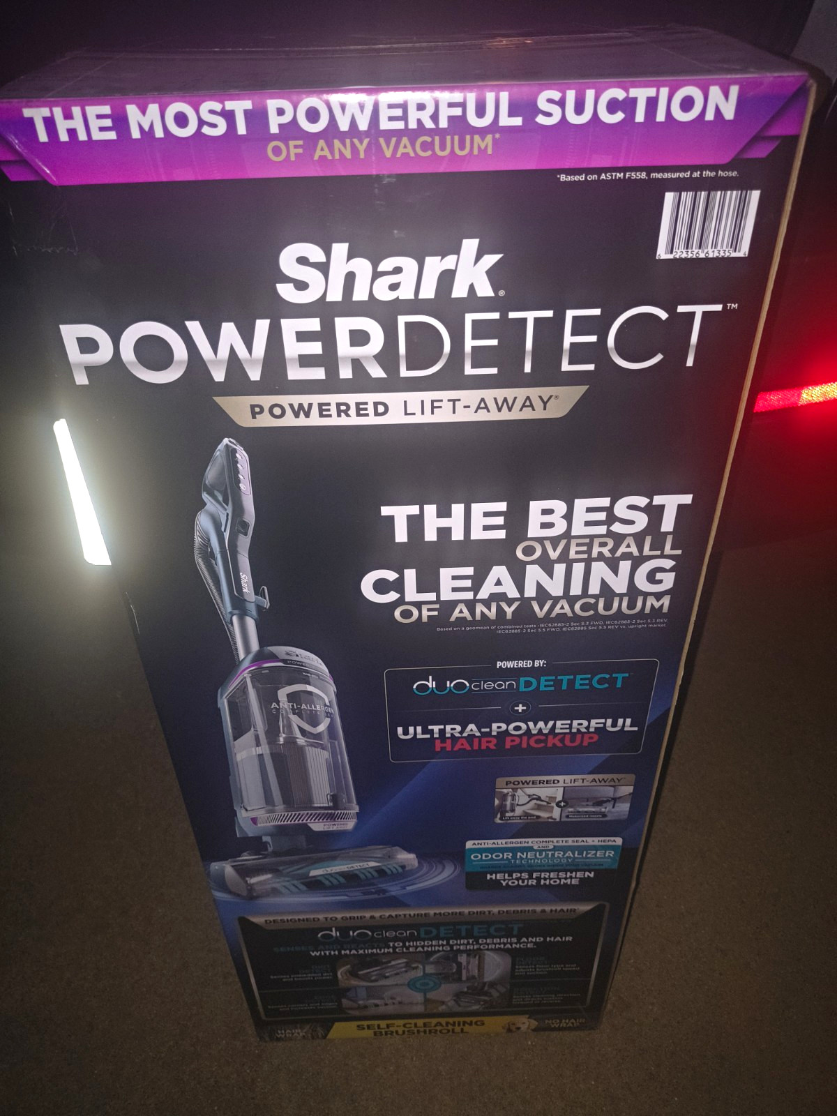Shark PowerDetect Powered Lift-Away Bagless Upright Vacuum Purple/Blue Tools
