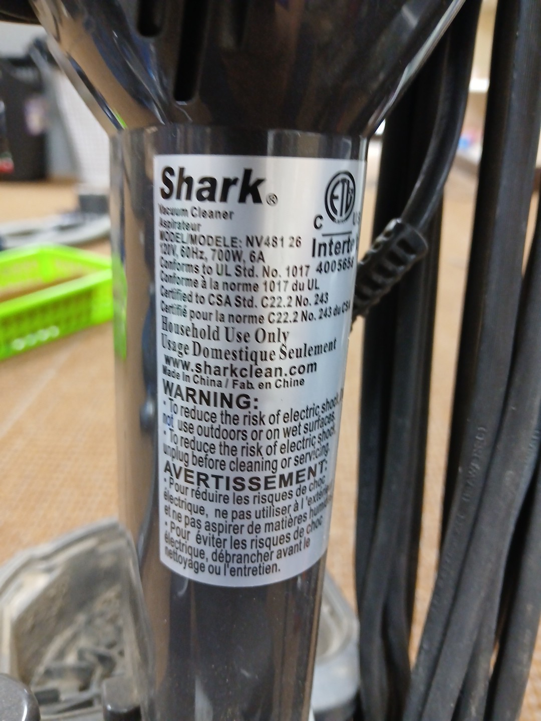 Shark Nv481 26 Base Power Brush Head Floor Nozzle Rocket Lift Away