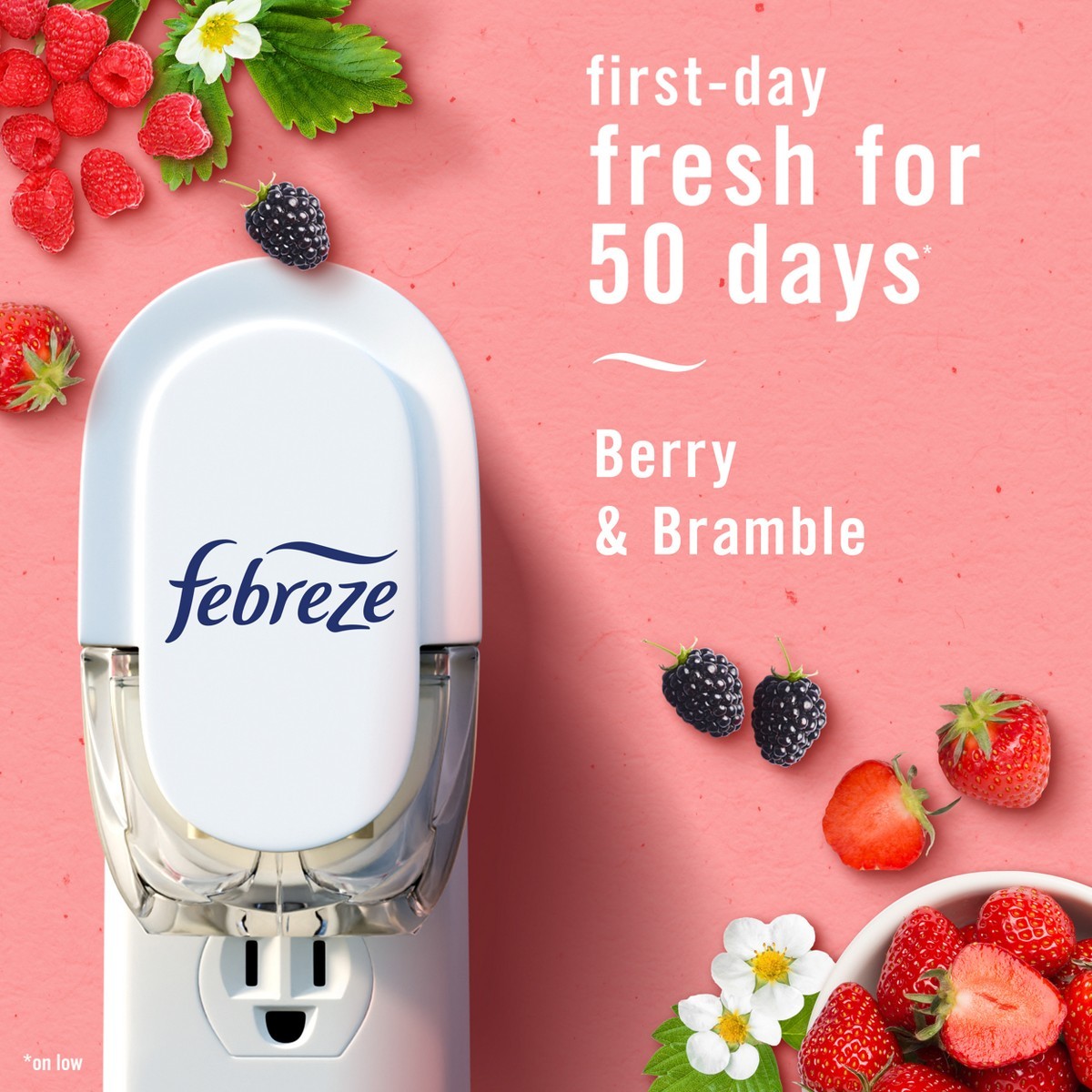 Febreze Plug Triple Refill Air Freshener – Berry & Bramble – 3ct: Oil Scent