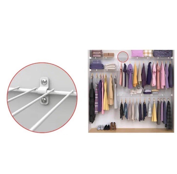ClosetMaidFixed Mount 12-Pack 0.75-in Metal Wire ClosetBack Clip