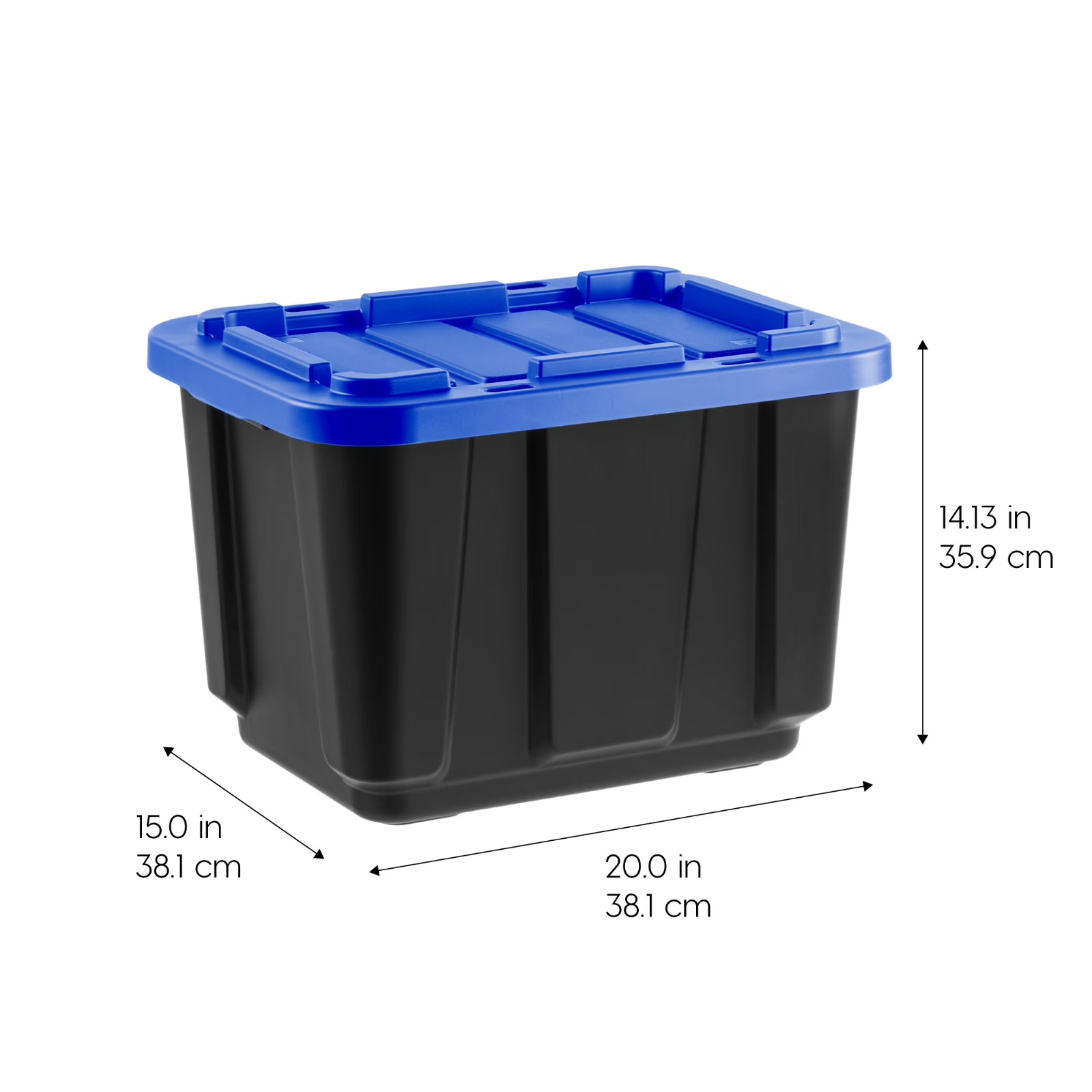 [4 PACK] IRIS 12 Gal Plastic Storage Containers Latching Lids