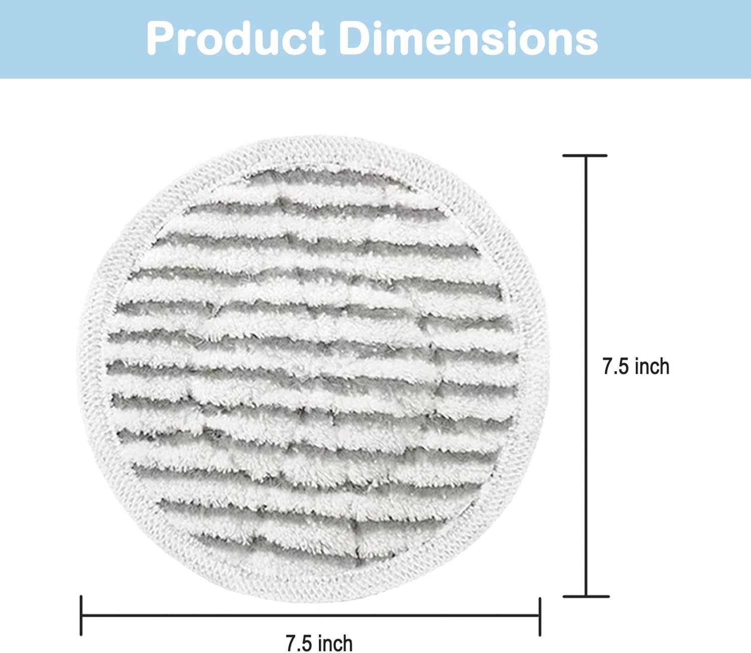 14-pack S7001 Replacement Steam Mop Pad Steam and Scrub 2-in-1 Scrub Mop Pad