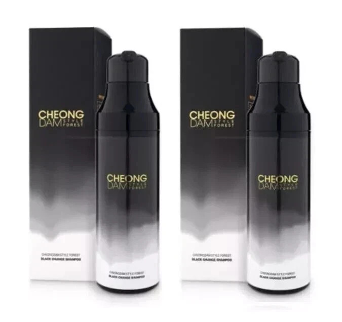 Cheongdam Style Forest Black Change Shampoo 200ml ×2 / Dark Brown / K-Beauty