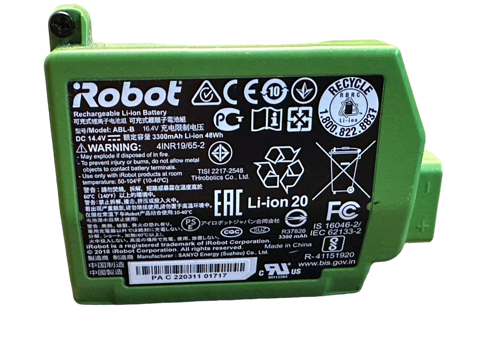 Genuine Roomba S9 Battery TESTED GOOD CHARGE S9+ Plus ABL-B irobot OEM Part