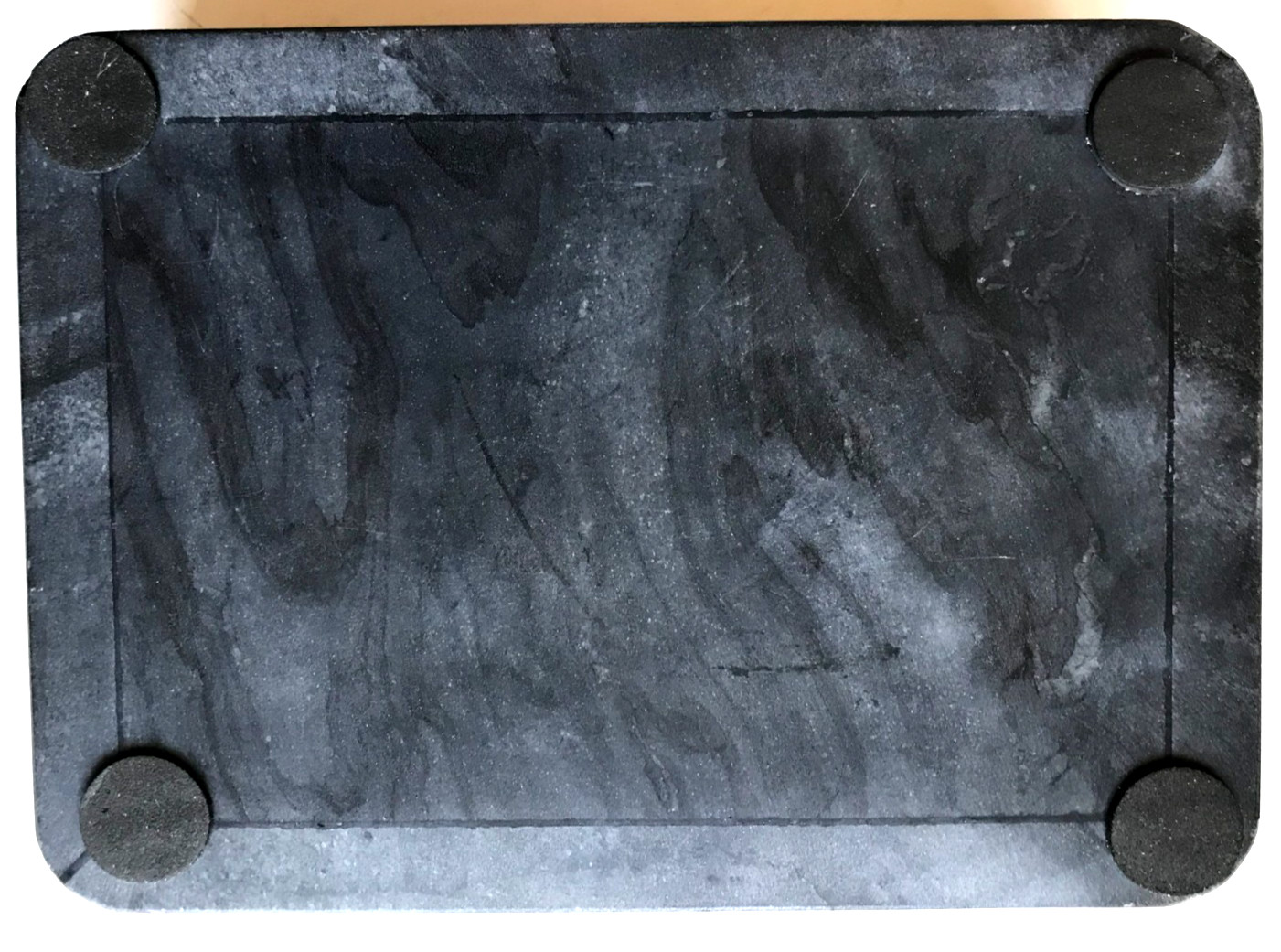 New Black & Gray Marble Box, 7 x 5 x -4-1/2″, “Gold” Snake on Lid, 5-1/2 lbs
