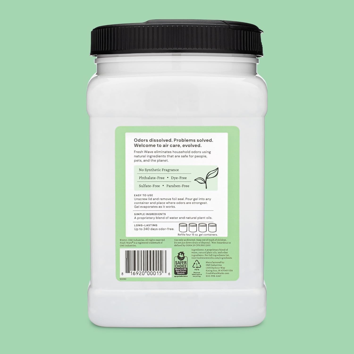 Fresh Wave Odor Removing Gel Refill, 63 oz., Pack of 1 – Safer Odor Absorbers